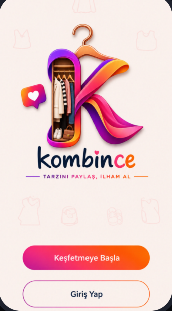 Kombince Karşılama ve Giriş Ekranı